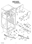 LINER PARTS Diagram and Parts List for CTB1832VRD01  Magic Chef Refrigerator