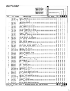 Exterior Page 4 Diagram and Parts List for 6540A REV D Norge Washer