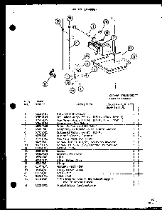 Section 21 Diagram and Parts List for CIC-4-P7621302W  Amana Refrigerator