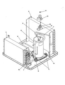 Compressor Assembly Diagram and Parts List for RC06010A1DR REV A Amana Air Conditioner