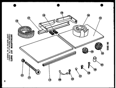 Installation Kit Parts Diagram and Parts List for 615-2G P54302-30R Amana Air Conditioner