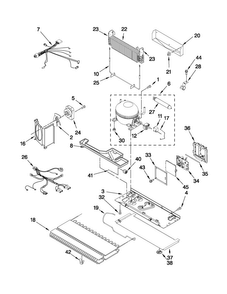 Unit Parts Diagram and Parts List for MFD2562VEB5  Maytag Refrigerator