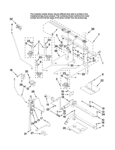Manifold Parts Diagram and Parts List for MGR6751BDW17  Maytag Range