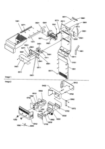 Ice Maker/control Assembly Diagram and Parts List for SBD21VE-P1315502WE  Amana Refrigerator