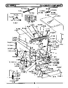 Tub Assembly & Components Diagram and Parts List for WC482  Maytag Dishwasher