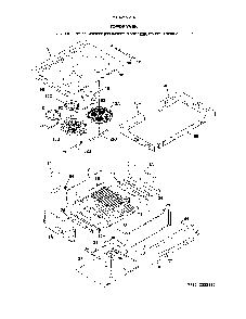 Top/Drawer Diagram and Parts List for 79042553315  Kenmore Range