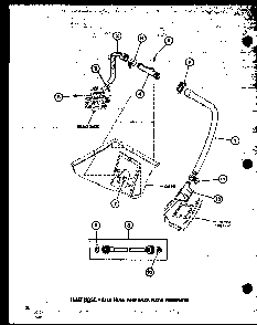 Inlet Hose Diagram and Parts List for TAA300 P75751-14W Amana Washer