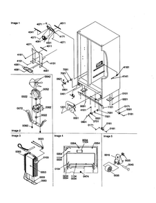 Drain Systems/rollers/evaporator Diagram and Parts List for SSD25TE-P1314201WE  Amana Refrigerator
