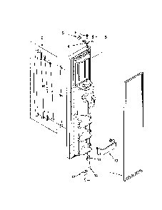 Freezer Door Diagram and Parts List for 10658992801  Kenmore Refrigerator