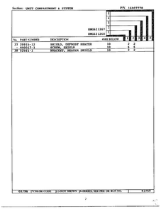 Unit Compartment And System Page 3 Diagram and Parts List for 621260  Admiral Refrigerator