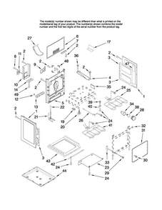 Chassis Parts Diagram and Parts List for MER5775RAW1  Maytag Range