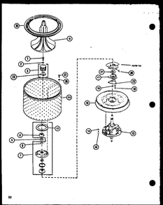 Section 13 Diagram and Parts List for LW1502 P7762132W W Amana Washer