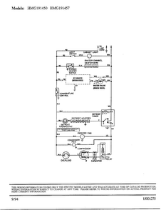 Wiring Diagram Diagram and Parts List for 191457  Admiral Refrigerator