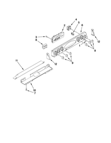 Control Panel Parts Diagram and Parts List for MES5875BAB19  Maytag Range