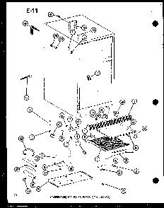 Compressor/ice Maker Parts Diagram and Parts List for TM14E-P74645-11W  Amana Refrigerator