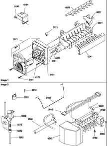 Ice Maker Assembly And Parts Diagram and Parts List for BBI20TL-P1199101WL  Amana Refrigerator