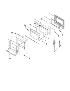 Part Location Diagram of WP9759228 Whirlpool Inner Door Glass