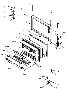 Freezer Door Diagram and Parts List for TG18R2-P1181701WW  Amana Refrigerator