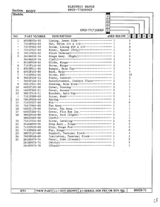 Body Page 2 Diagram and Parts List for EPG9-77(*)589GF  Hardwick Range