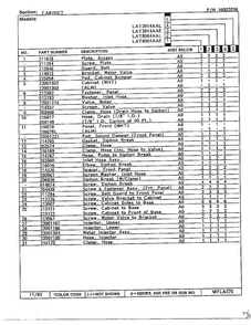 Cabinet Page 2 Diagram and Parts List for LAT5804AAE  Maytag Washer