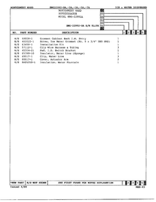 Ice/water Dispenser Page 4 Diagram and Parts List for 22992-OA  Admiral Refrigerator