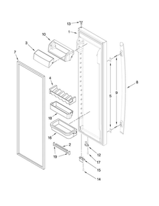 Part Location Diagram of W10214142 Whirlpool SPACER