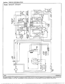 Wiring Information Diagram and Parts List for DF456570  Magic Chef Range