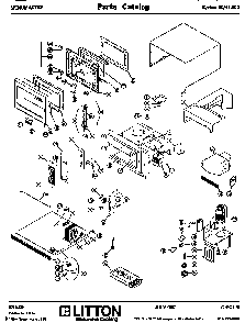 Section 1 Diagram and Parts List for 80 41000 Amana Microwave