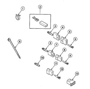 Terminals Diagram and Parts List for SSE907QF1724  Speed Queen Dryer