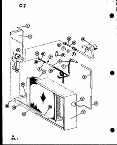 Section 4 Diagram and Parts List for VBC35CT-1W P55572-2C Amana Air Conditioner