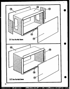 S-1 Thru-the-wall Sleeve Diagram and Parts List for 109-2EM  Amana Air Conditioner