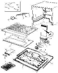 Freezer Compartment Diagram and Parts List for JRT152B MAJ01A Jenn-Air Refrigerator