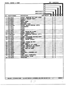 Motor And Pump Page 2 Diagram and Parts List for 6745A71  Norge Washer