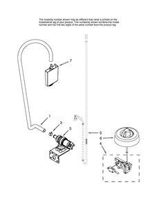 Fill And Overfill Parts Diagram and Parts List for MDBM601AWB3  Maytag Dishwasher