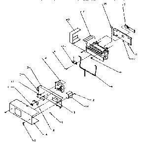 Ice Maker Diagram and Parts List for SXD22Q2L-P1181308WL  Amana Refrigerator
