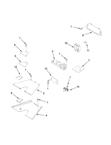 Venting Parts Diagram and Parts List for JDRP536WP02  Jenn-Air Range