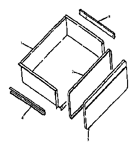 Storage Drawer Assembly Diagram and Parts List for ARH664E-P1130981NE  Amana Range