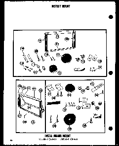 Instant Mount Diagram and Parts List for 109-2GM P54336-38R Amana Air Conditioner