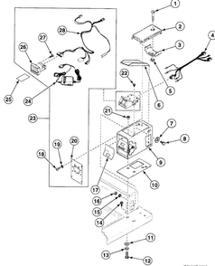 Card Reader Diagram and Parts List for SWT621WD1121  Speed Queen Washer