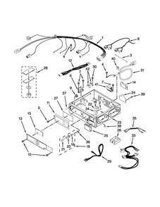 Control Panel And Separator Parts Diagram and Parts List for MLG27PDBGW1  Maytag Dryer