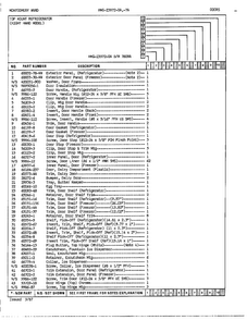 Doors Page 2 Diagram and Parts List for 23972A  Admiral Refrigerator