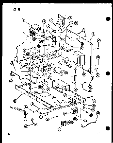 Control Diagram and Parts List for RMC-20B P74130-8M Amana Microwave