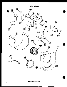 Interior Parts Diagram and Parts List for 212D-3JM P54655-43R Amana Air Conditioner