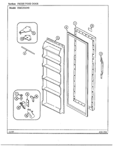 Part Location Diagram of 12001099 Whirlpool Kit, handle assy. (bl