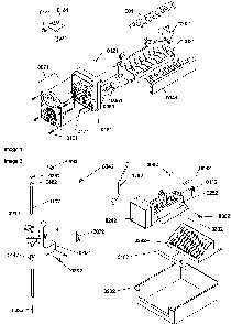Ice Maker Parts And Add On Ice Maker Kit Diagram and Parts List for SX22SW-P1190210WW  Amana Refrigerator
