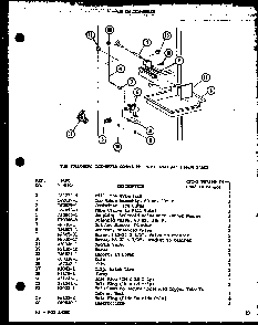 Add On Ice-maker Diagram and Parts List for TM14H-P77052-3W  Amana Refrigerator