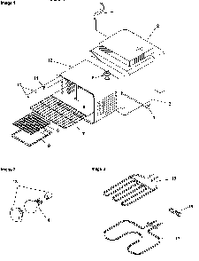 Cavity Diagram and Parts List for ART6110E-P1143424NE  Amana Range