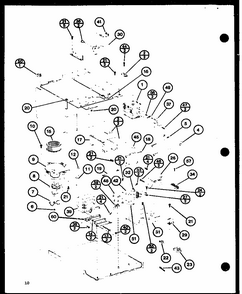 Magnetron And Blower Diagram and Parts List for RV-8 P76900-2M Amana Microwave