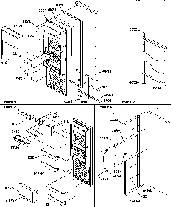 Refrigerator Door Diagram and Parts List for SRD20TPW-P1190811WW  Amana Refrigerator