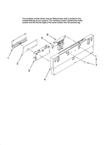 Control Panel Parts Diagram and Parts List for JDB1255AWB41  Jenn-Air Dishwasher